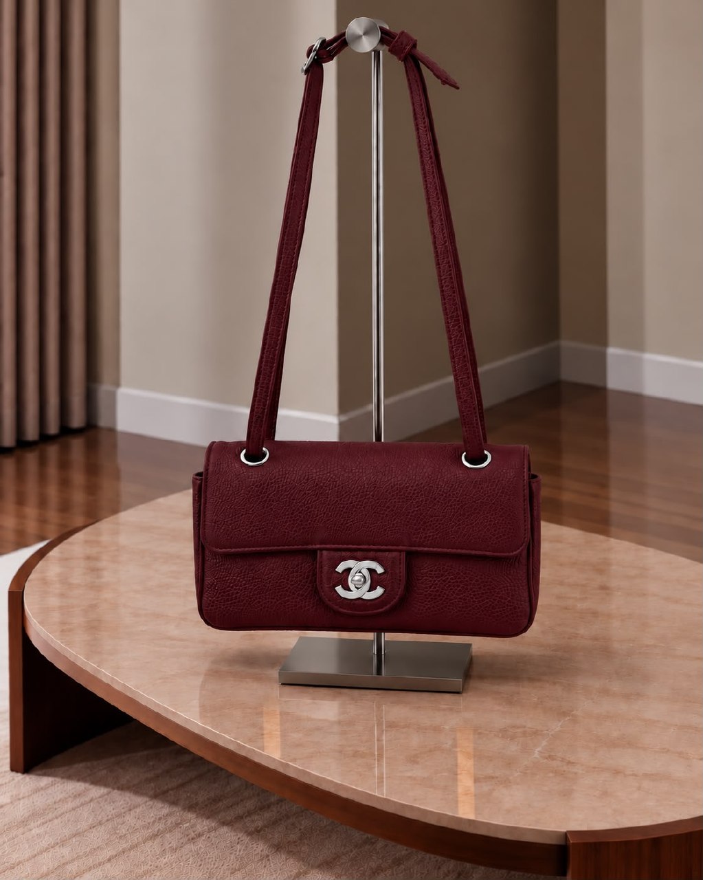 Chanel Shoulder Bag - Burgundy