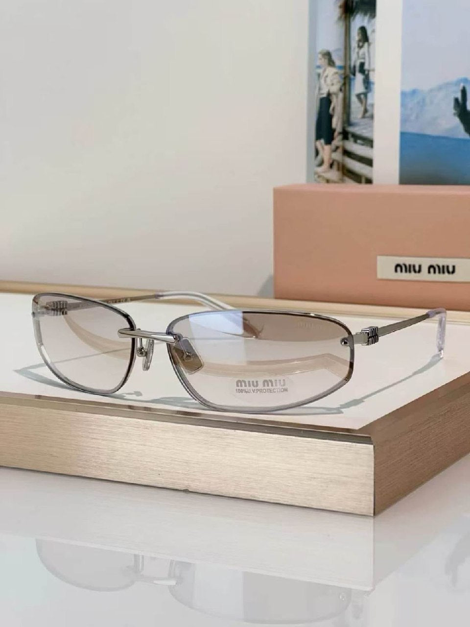 Miu Miu Rectangular Sunglasses - 