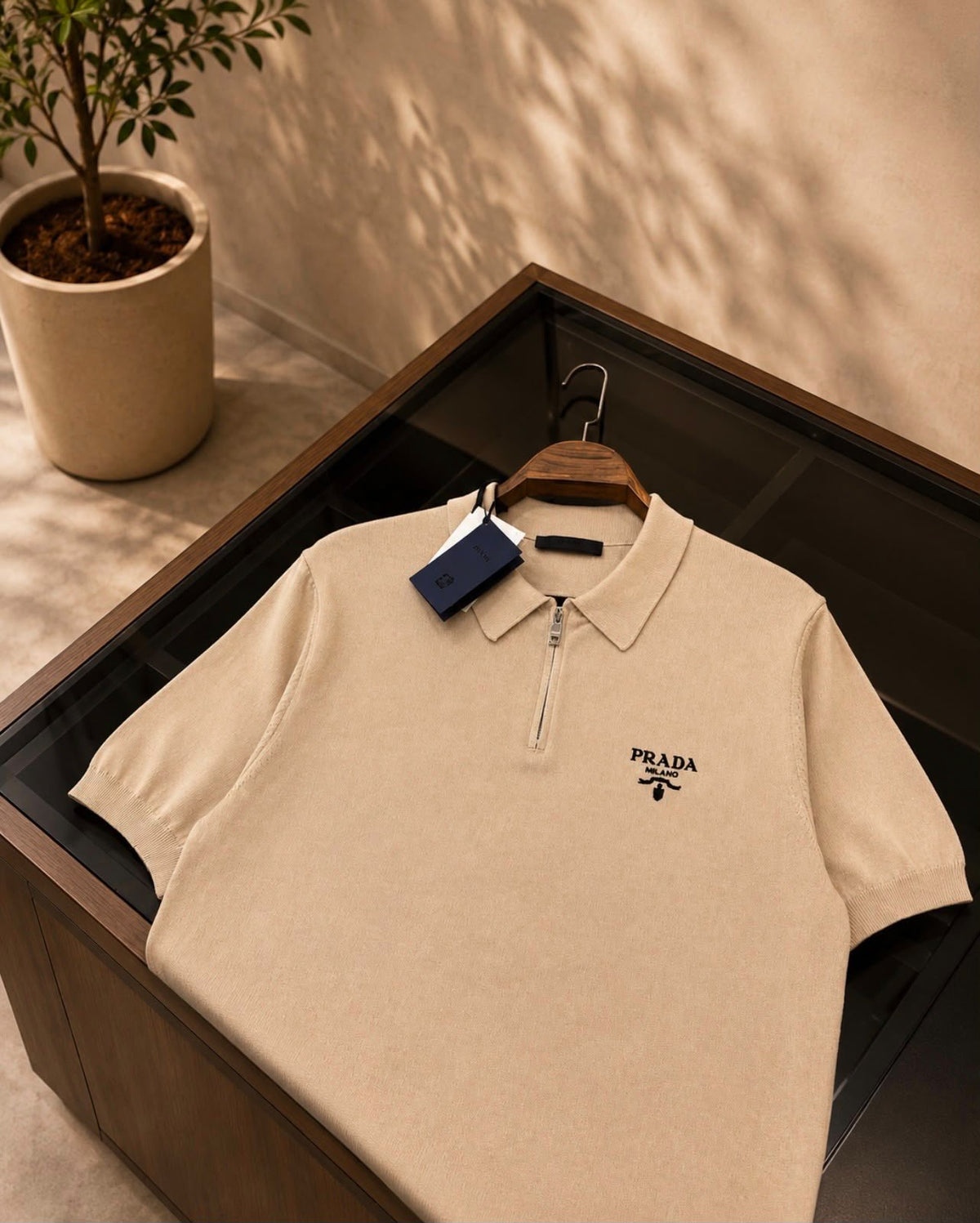 Prada Polo Shirt - Beige