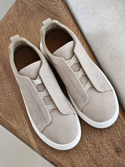 Zegna Sneakers - Beige Embossed