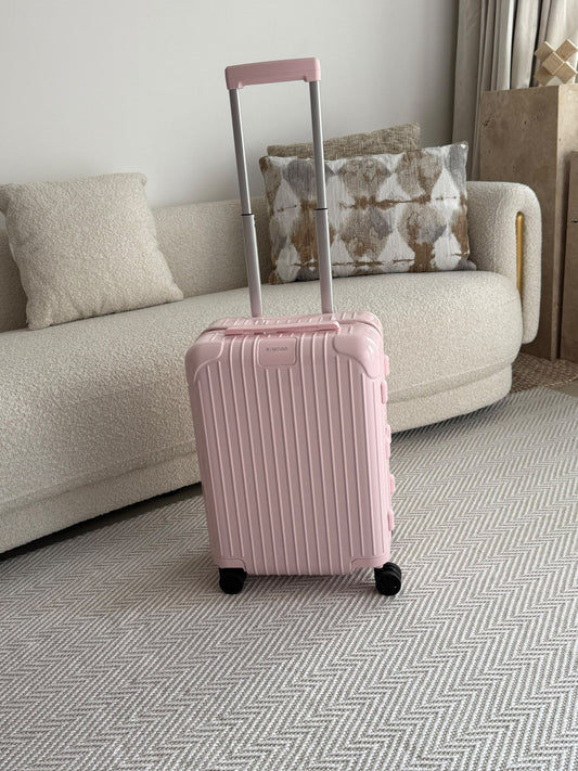 Rimowa Vertical-Ridged Suitcase - Pink