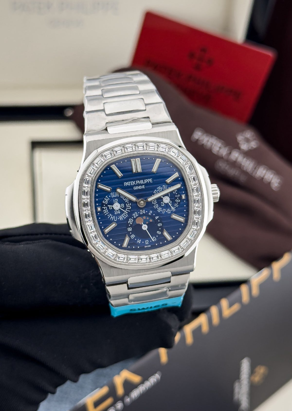Patek Philippe Watch - Silver & Blue