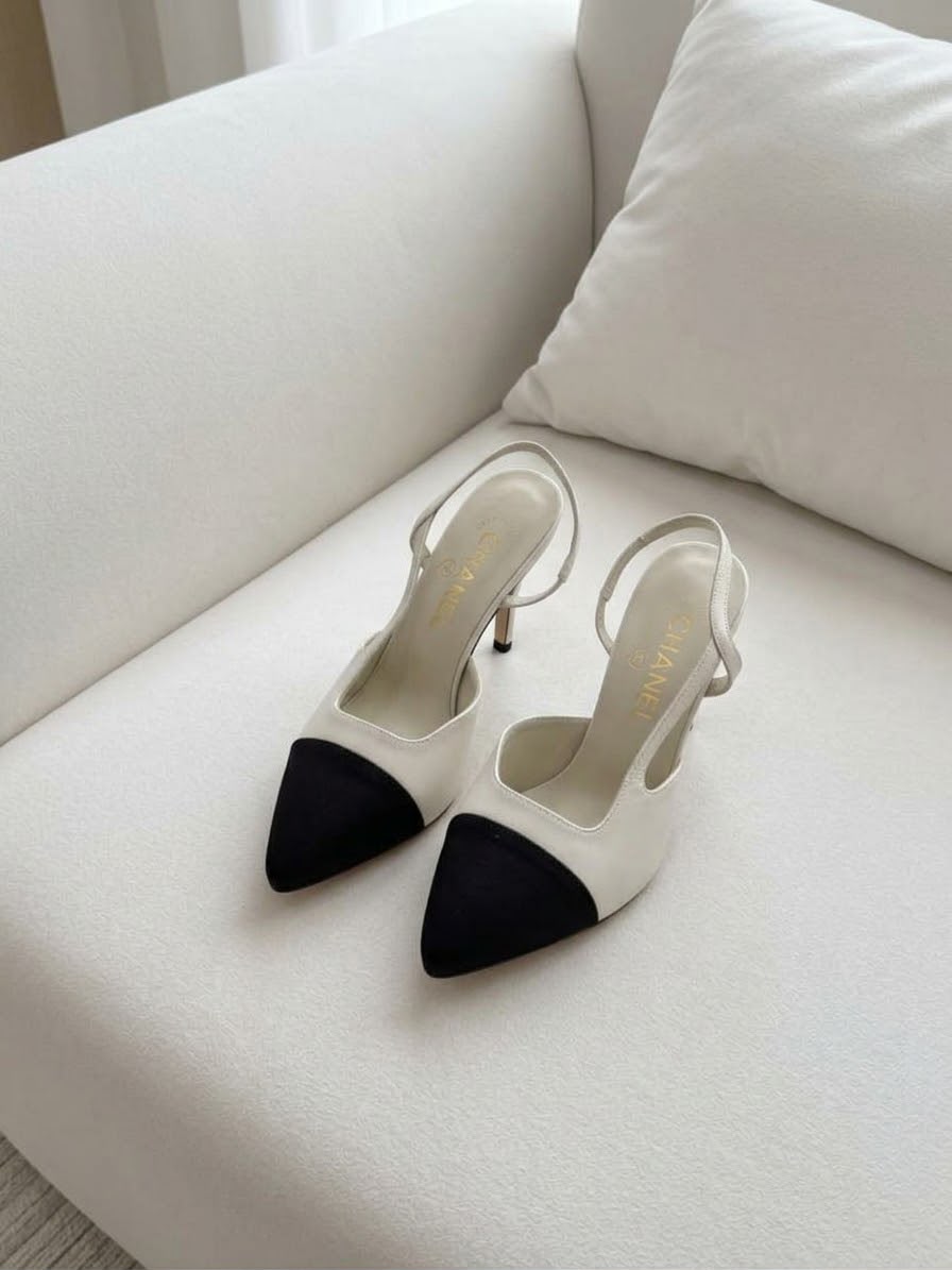 Chanel Heels - Black & White