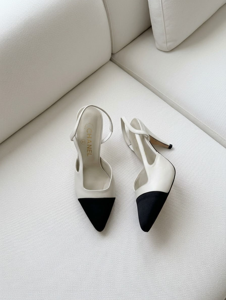 Chanel Heels - Black & White