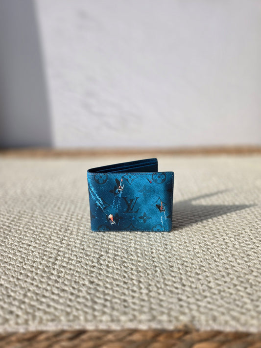 Louis Vuitton Figure Motif Wallet - Blue