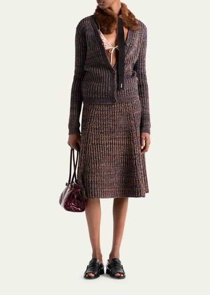 Prada Ribbed Knit Set - Multi