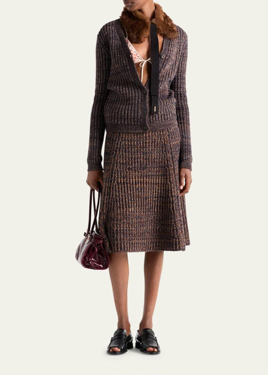 Prada Ribbed Knit Set - Multi