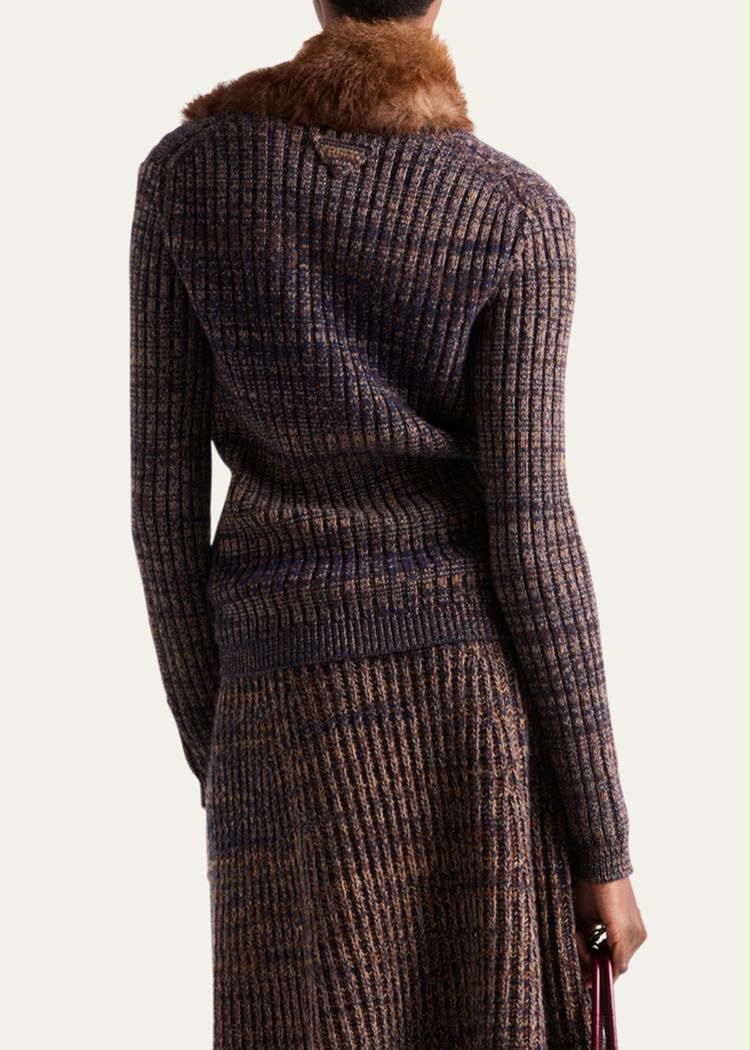 Prada Ribbed Knit Set - Multi
