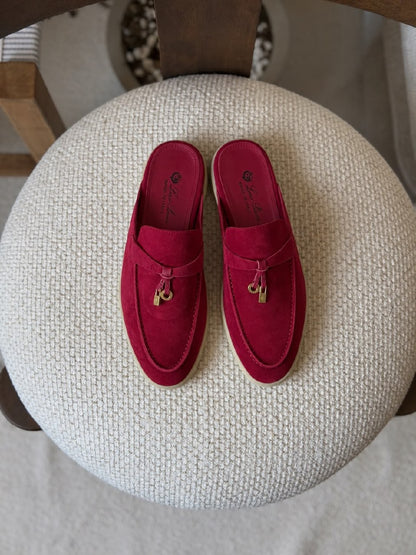 Loro Piana Mule - Red, Beige, Grey, White, Black, Light Blue, Navy, Burgundy, Brown