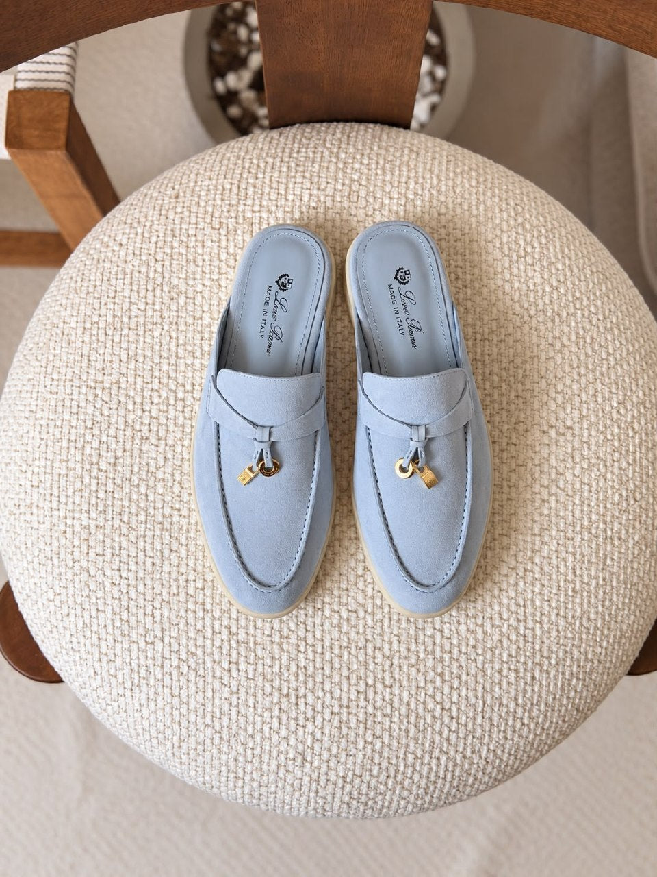 Loro Piana Mule - Red, Beige, Grey, White, Black, Light Blue, Navy, Burgundy, Brown