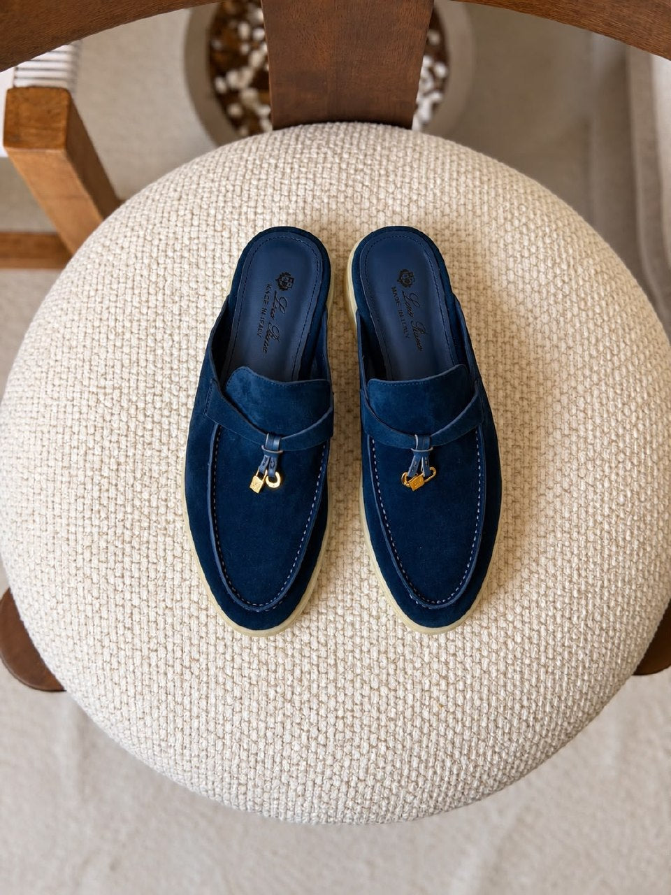 Loro Piana Mule - Red, Beige, Grey, White, Black, Light Blue, Navy, Burgundy, Brown