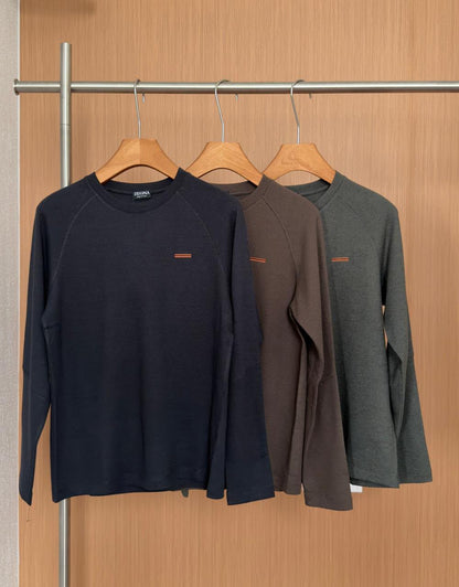 Zegna Sweatshirt - Navy, Brown, Green