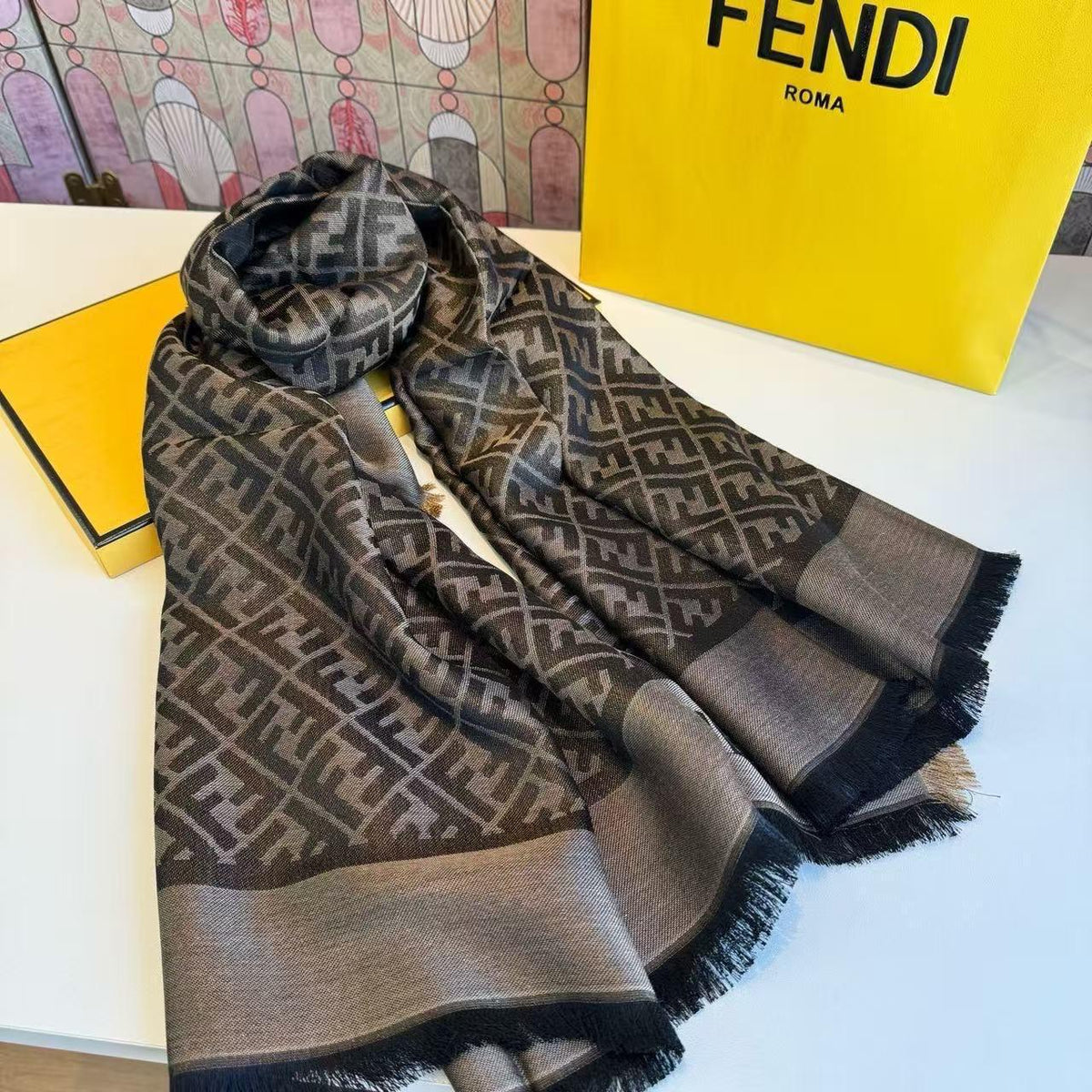 Fendi Scarf - Brown