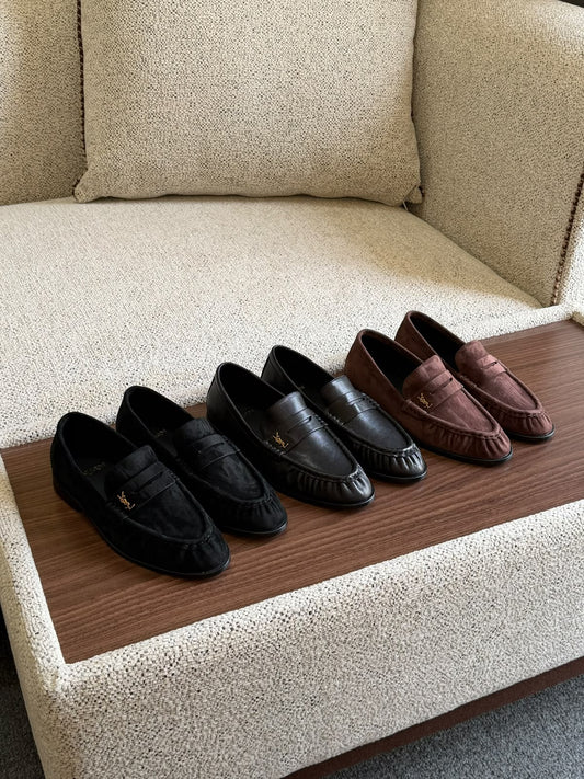 YSL Loafers - Black, Brown, Black Suede