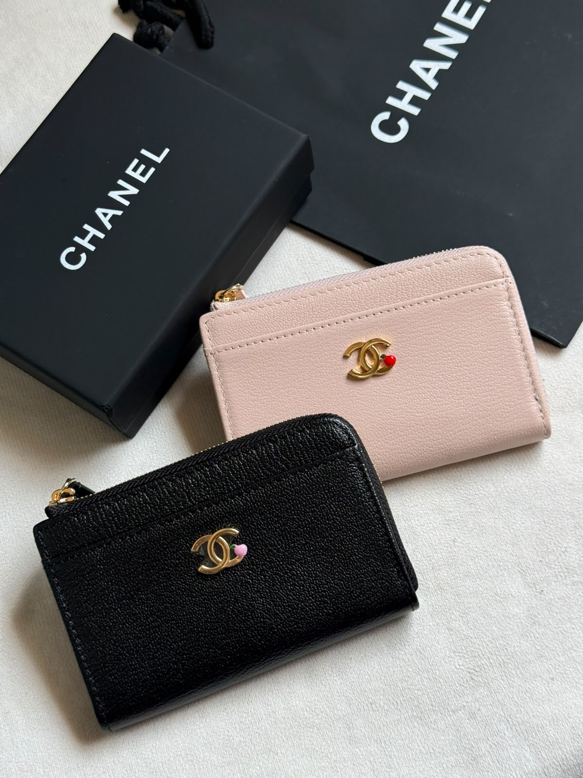 Chanel Wallet - Pink, Black