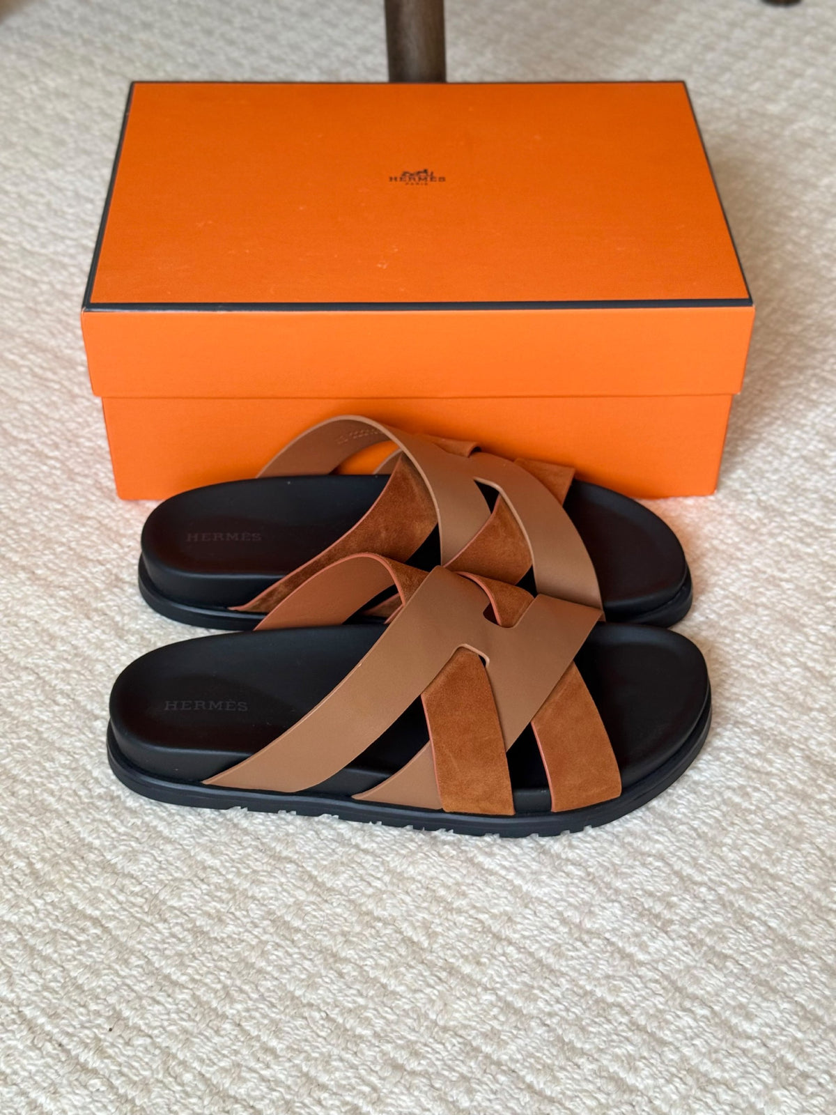 Hermes Slippers - Brown