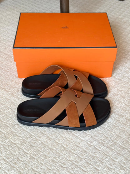 Hermes Slippers - Brown