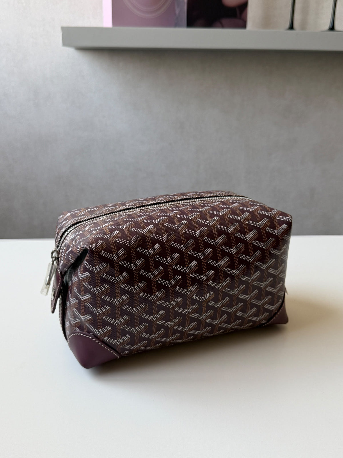 Goyard Wash Bag - Brown
