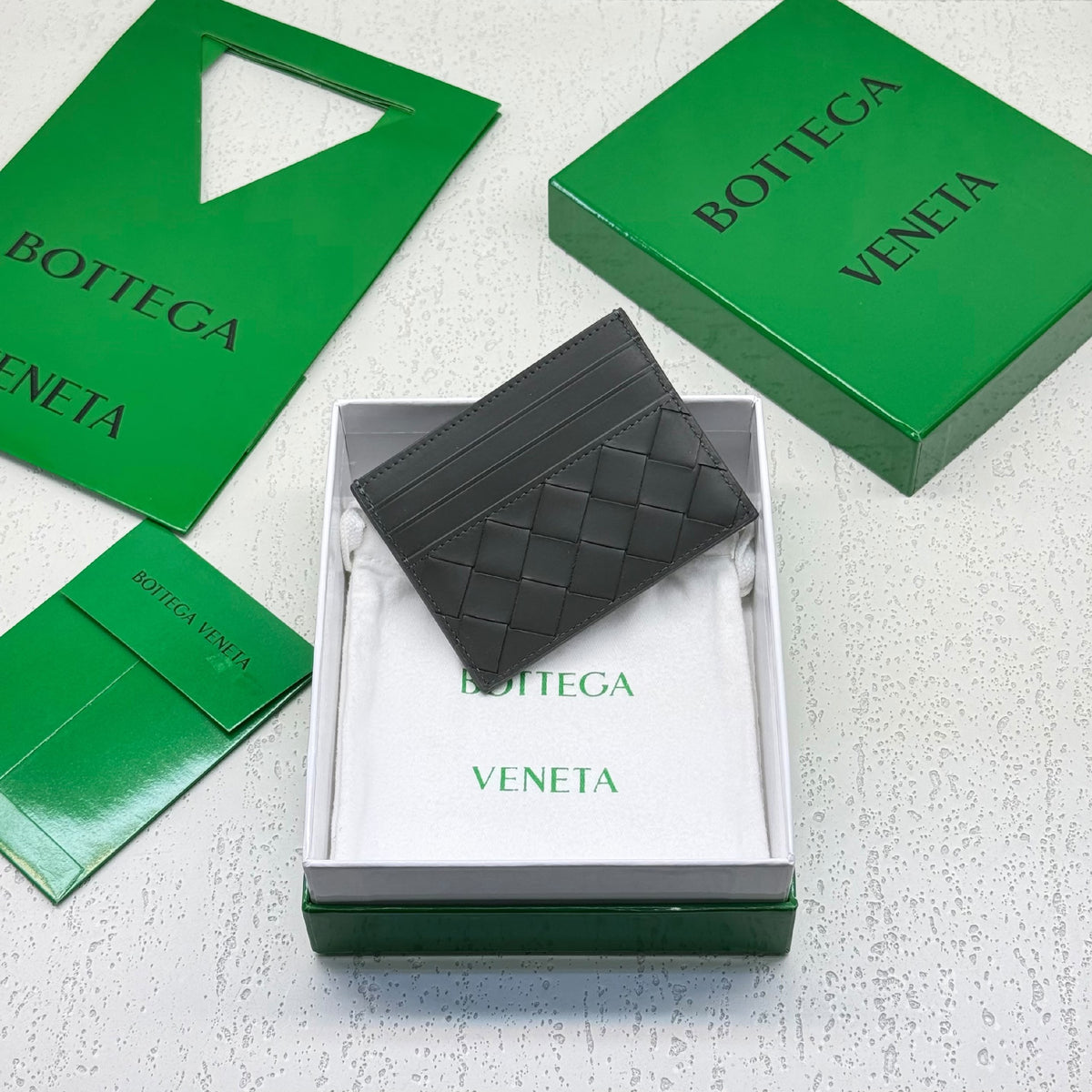 Bottega Veneta Card Holder - Beige, Dark Grey, Burgundy, Navy, Brown, Black