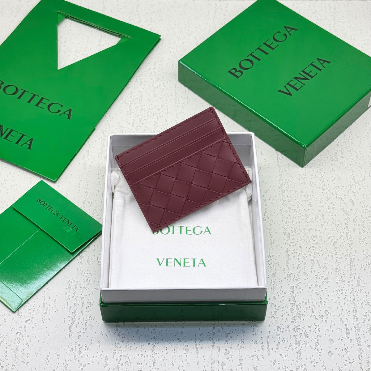 Bottega Veneta Card Holder - Beige, Dark Grey, Burgundy, Navy, Brown, Black