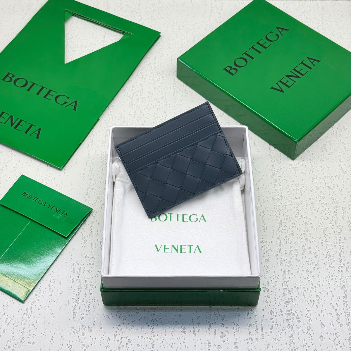 Bottega Veneta Card Holder - Beige, Dark Grey, Burgundy, Navy, Brown, Black