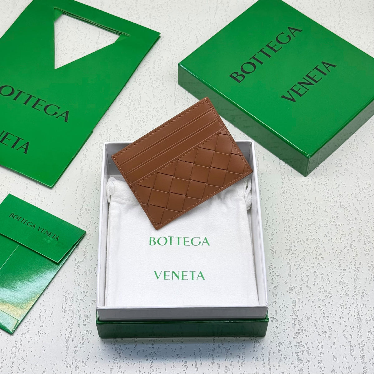 Bottega Veneta Card Holder - Beige, Dark Grey, Burgundy, Navy, Brown, Black