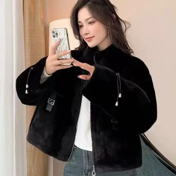 Fendi Drawstring Sleeve Jacket - Black