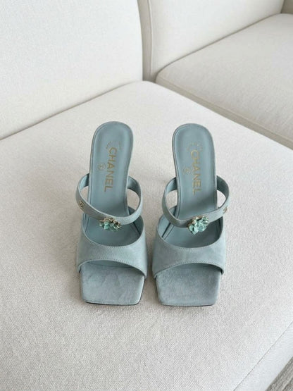 Chanel Heels - Light Blue