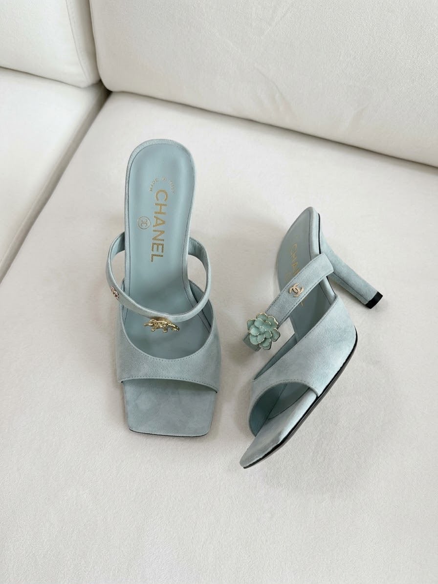 Chanel Heels - Light Blue