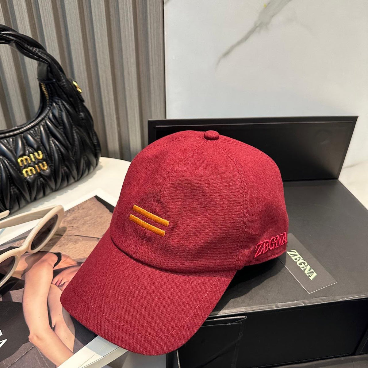 Zegna Cap - Burgundy