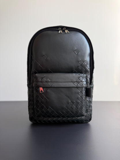 Bottega Veneta Backpack Panelled Front - Black