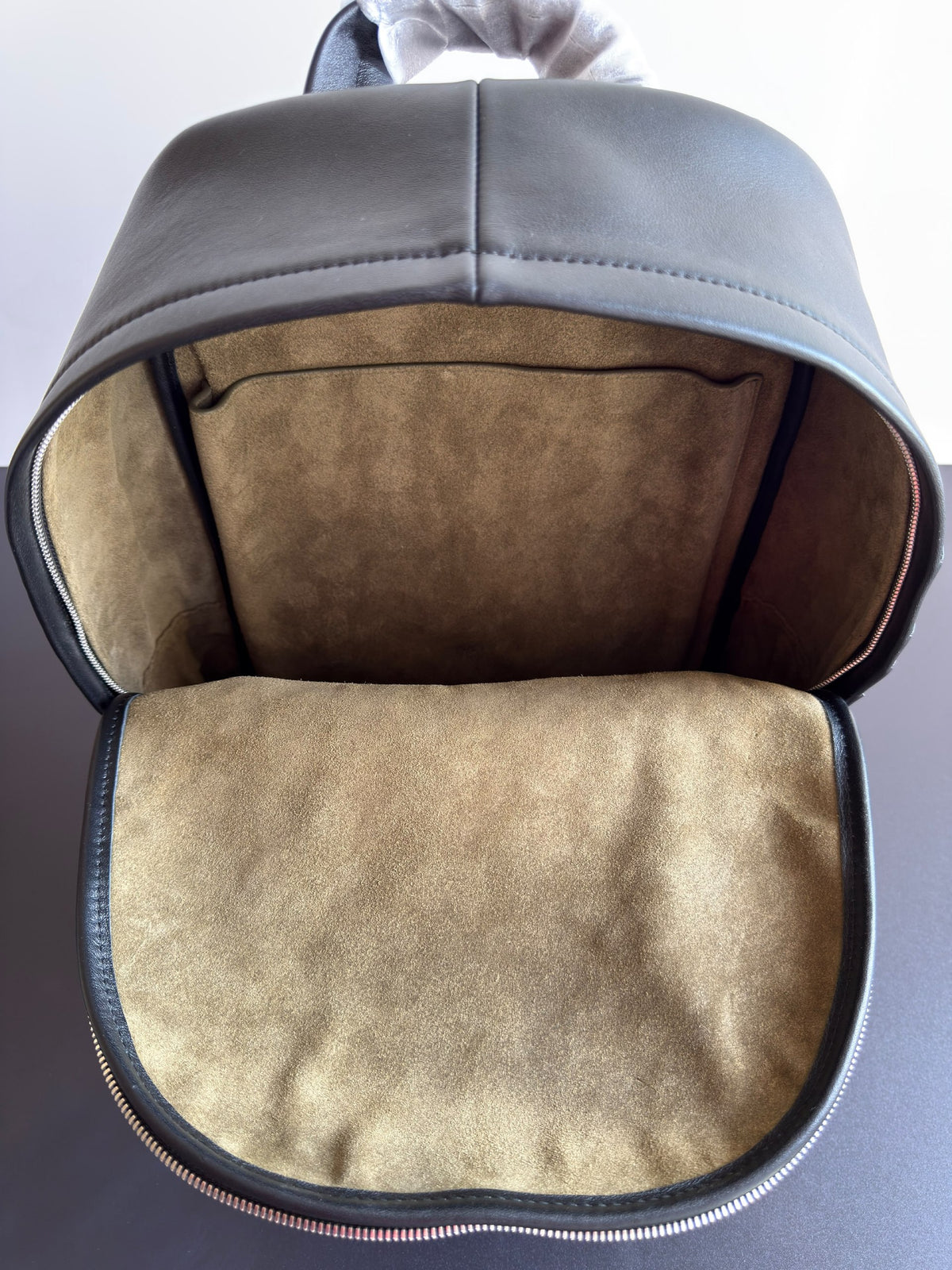 Bottega Veneta Backpack Panelled Front - Black