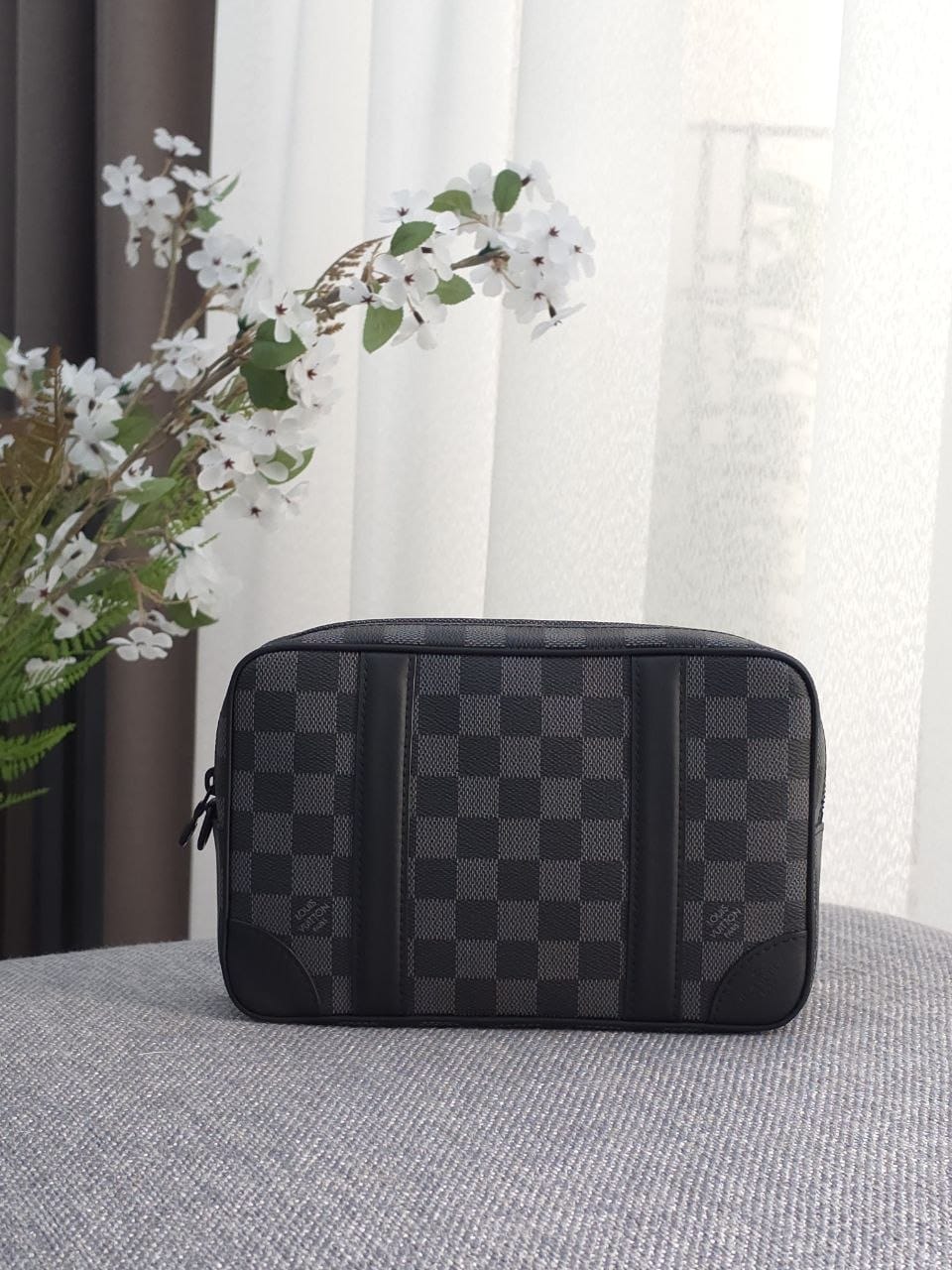 Louis Vuitton Panel Clutch - Black