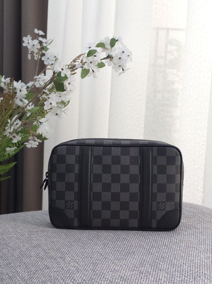 Louis Vuitton Panel Clutch - Black