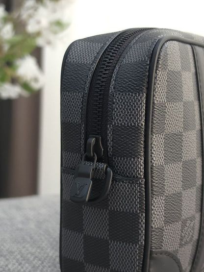 Louis Vuitton Panel Clutch - Black