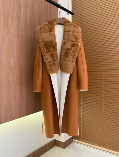 Loro Piana Coat - Beige & Brown, Blue