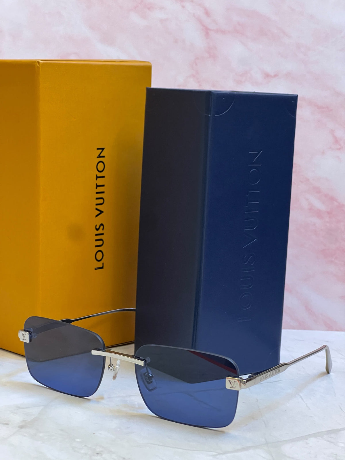 Louis Vuitton Sunglasses - Silver & Blue