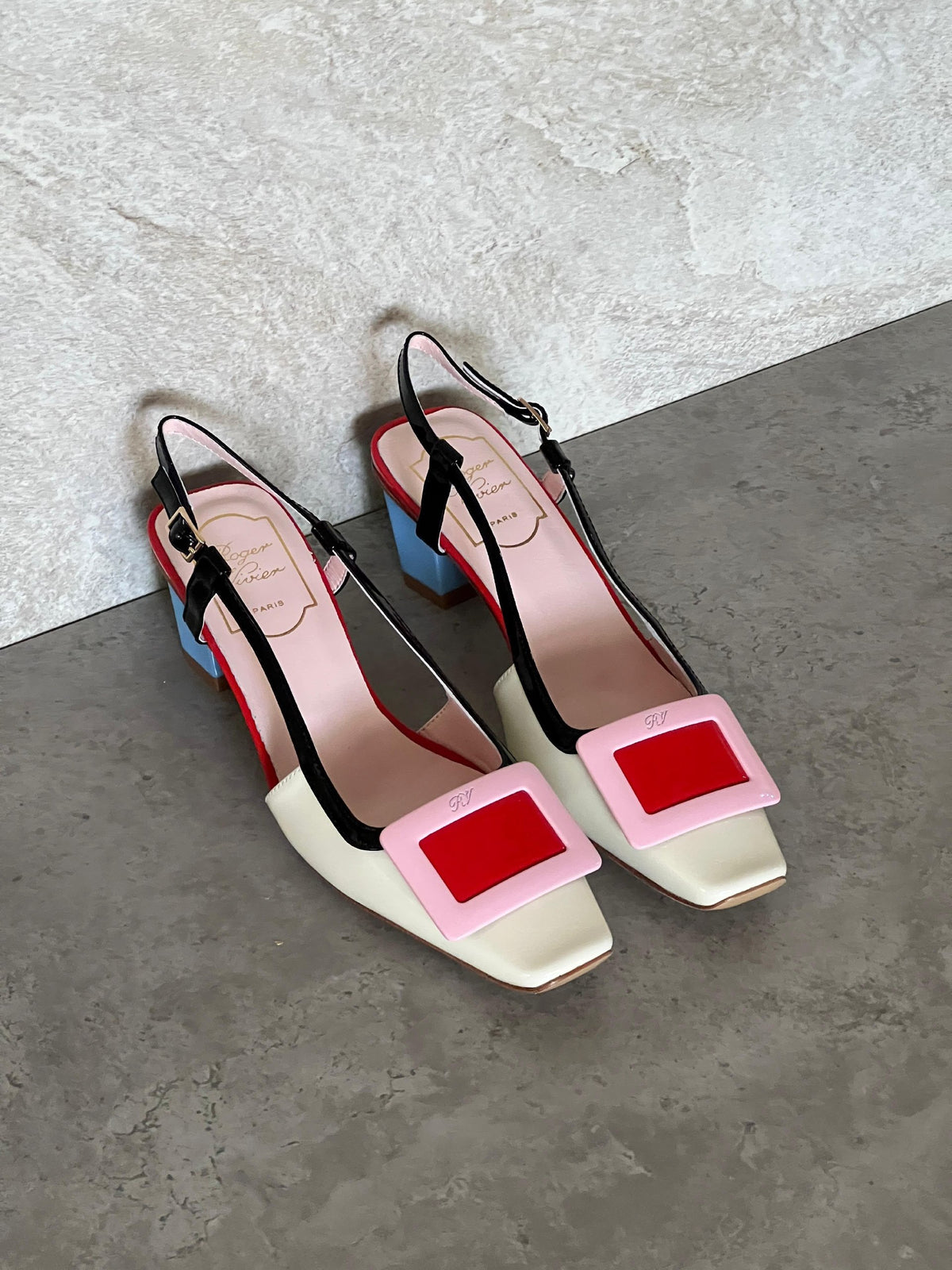 Roger Vivier Cross-Strap Heels - Multi
