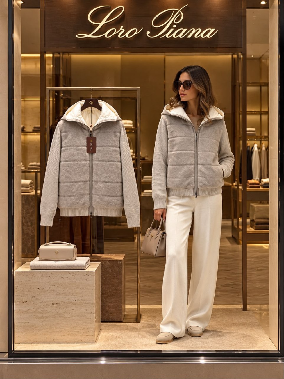 Loro Piana Hooded Jacket - Grey