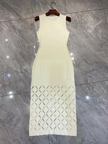Alaïa Cutout Maxi Dress - White