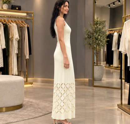 Alaïa Cutout Maxi Dress - White