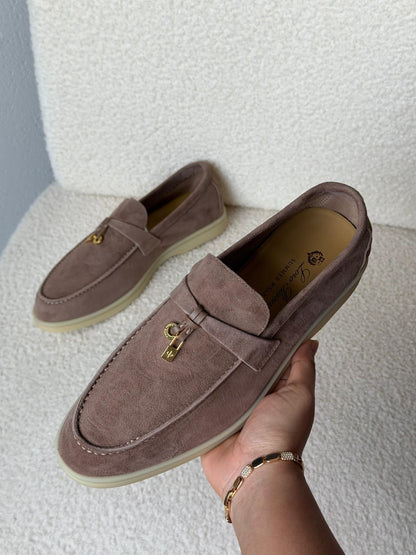 Loro Piana Loafers - Beige Suede