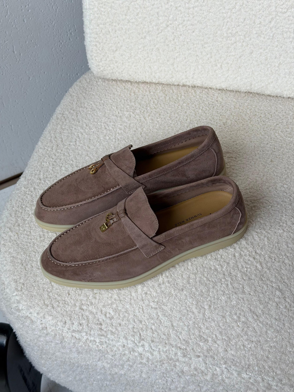 Loro Piana Loafers - Beige Suede