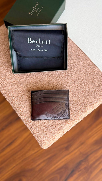 Berluti Card Holder - Dark Brown
