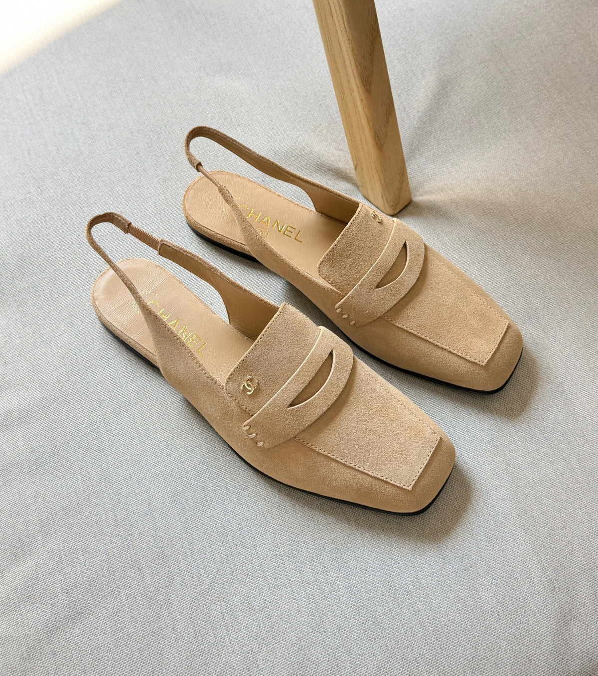 Chanel Mule - Black Suede, Beige, Black