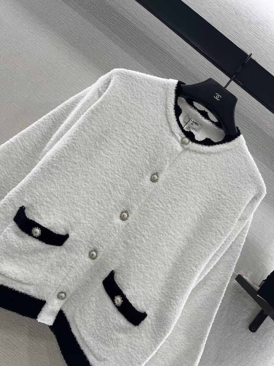 Chanel Bouclé Trim Set - White