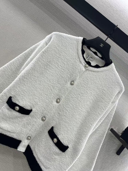 Chanel Bouclé Trim Set - White