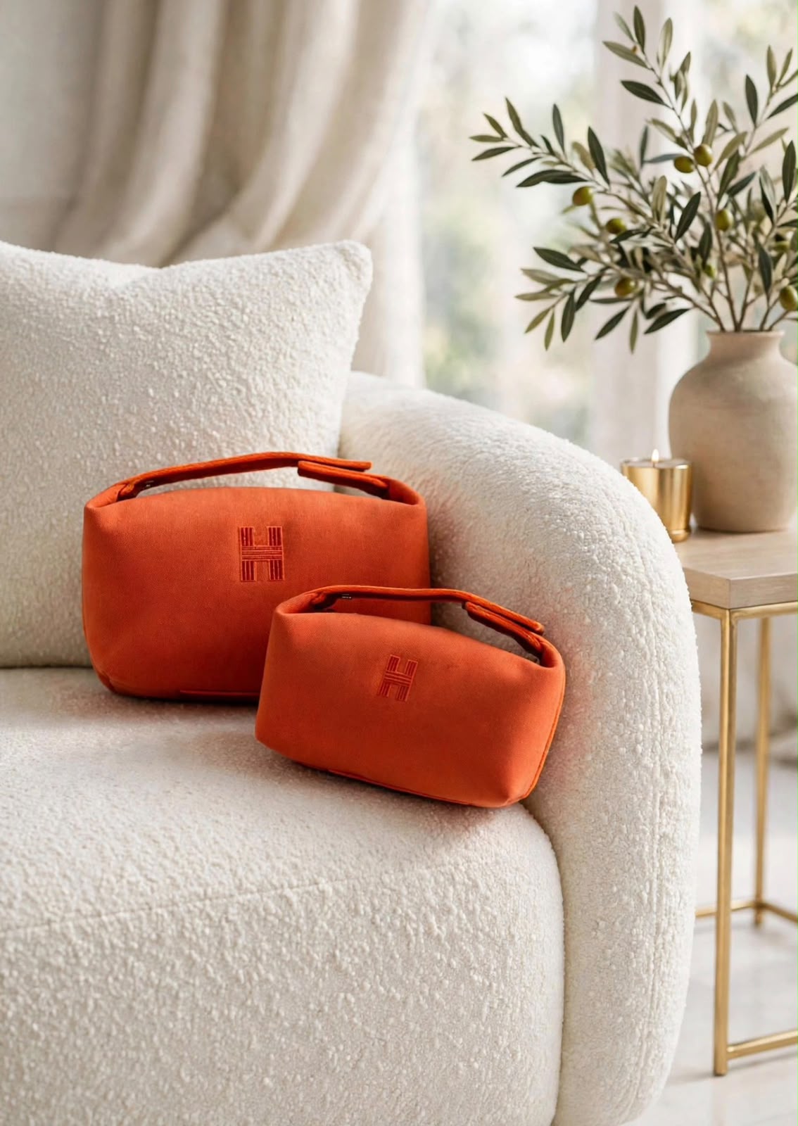 Hermès Makeup Bag - Orange