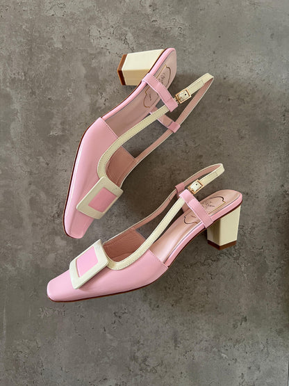 Roger Vivier Heels - Pink & White