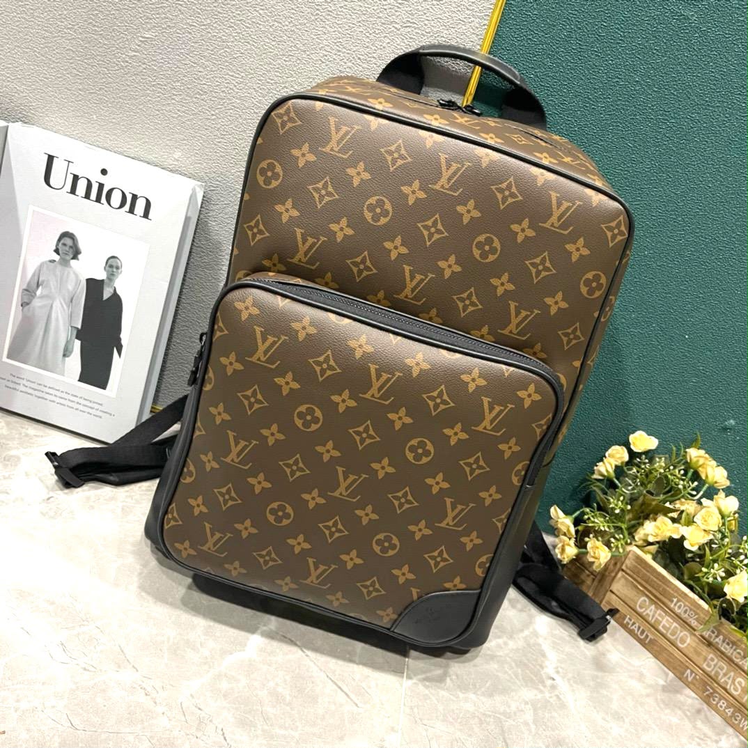 Louis Vuitton Front Zip Backpack - Brown Monogram